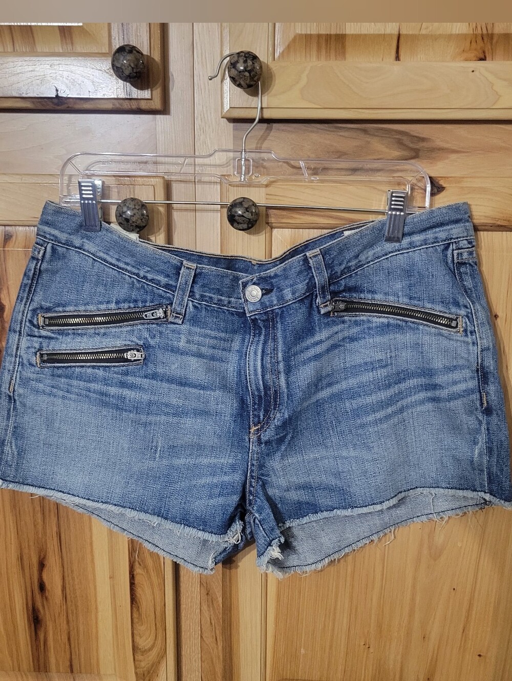Rag & Bone Distressed Obispo Zipper Cut Off Shorts